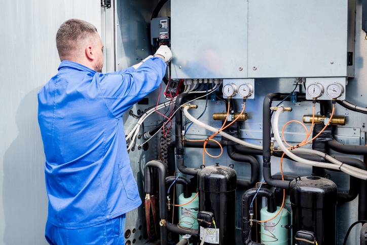 Resistance test of temperature sensors in the cooling supply section of the ventilation unit